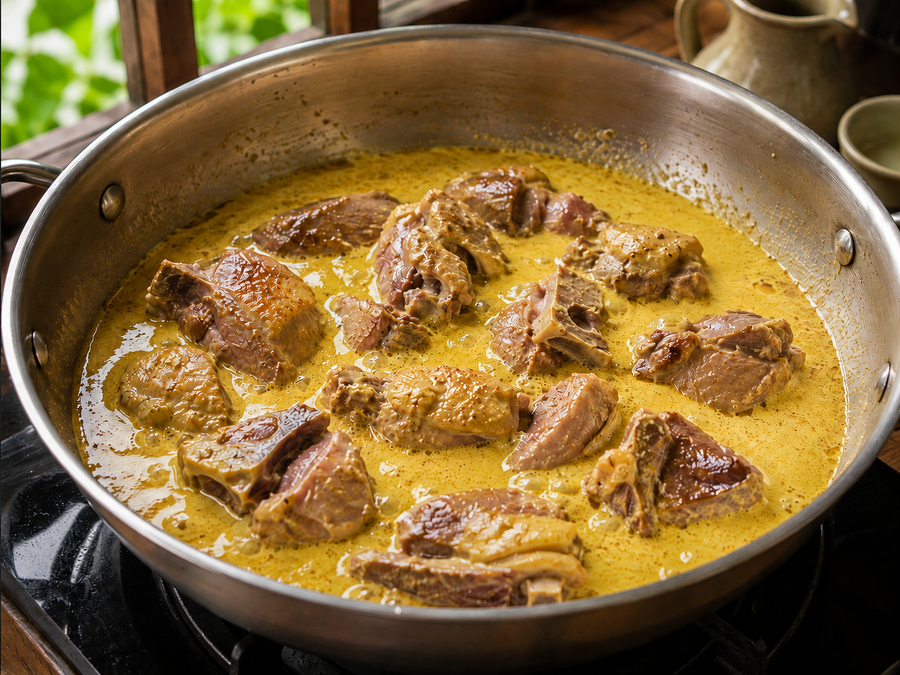 Kerala Mappas Curry Base, Cook step