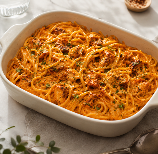 Salmon Mappas Pasta Bake