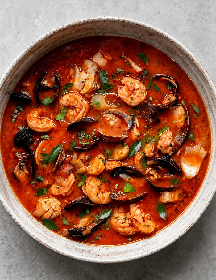Seafood Broth Pour-Over