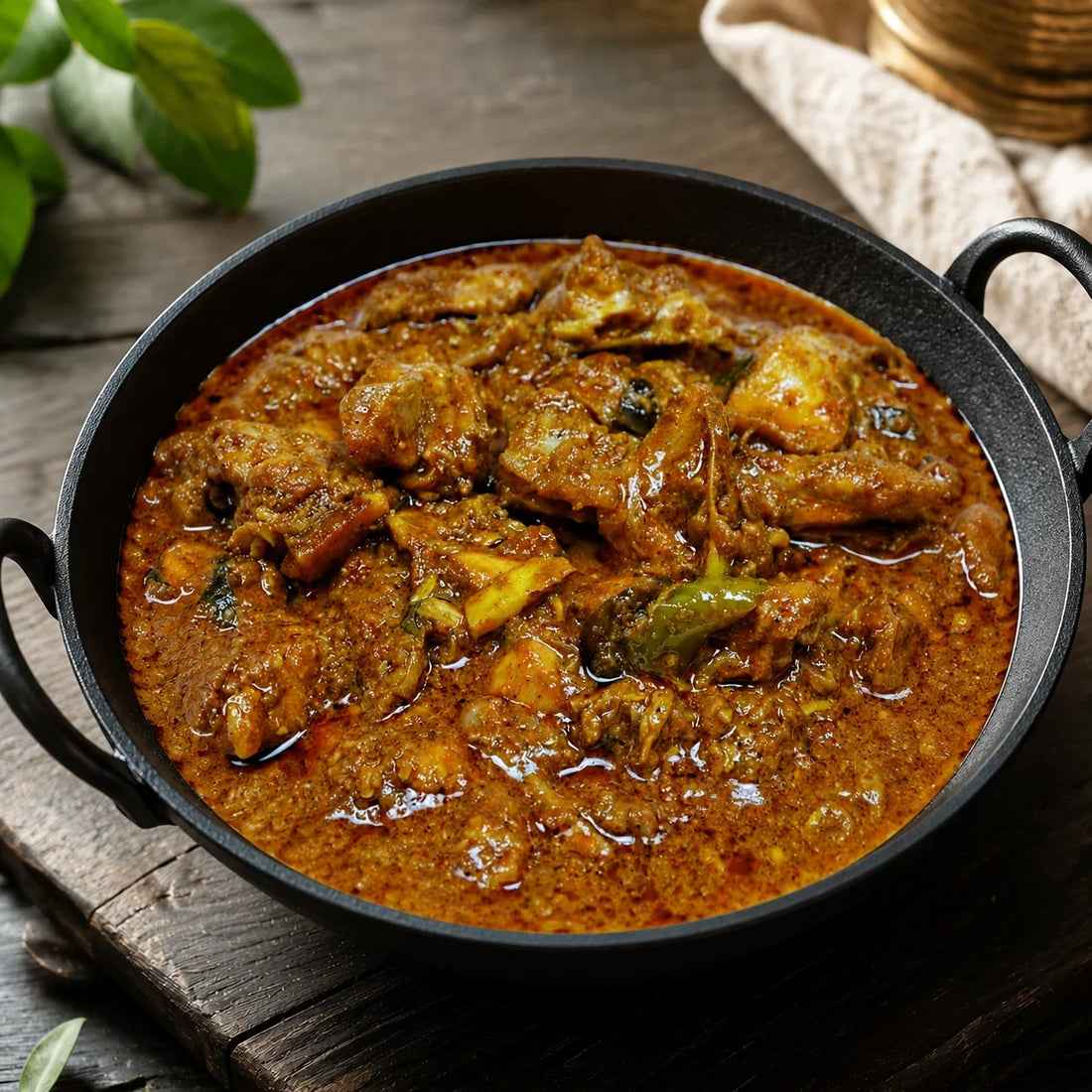Varutharacha Chicken Curry