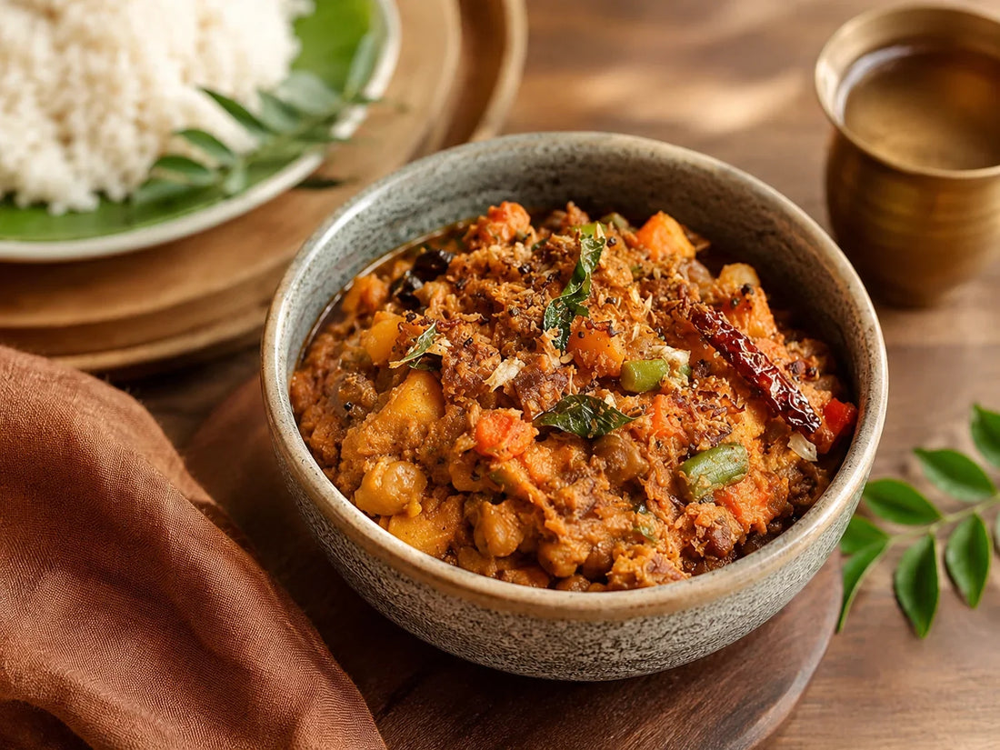 Varutharacha Vegetable Curry