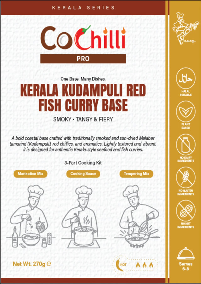 Kerala Kudampuli Red Fish Curry Base
