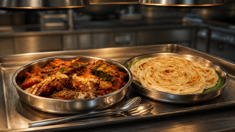 Kerala Classic Onion Roast Base, pass-line plating
