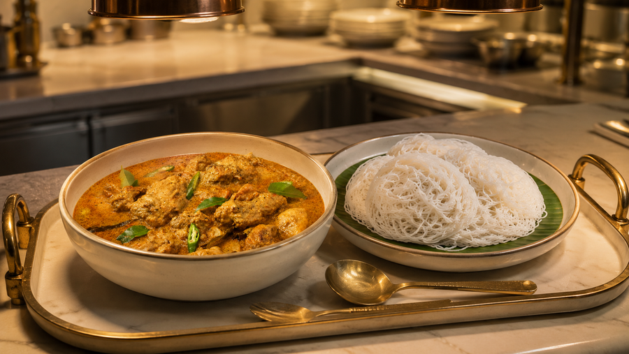 Kerala Mappas Curry Base, pass-line plating