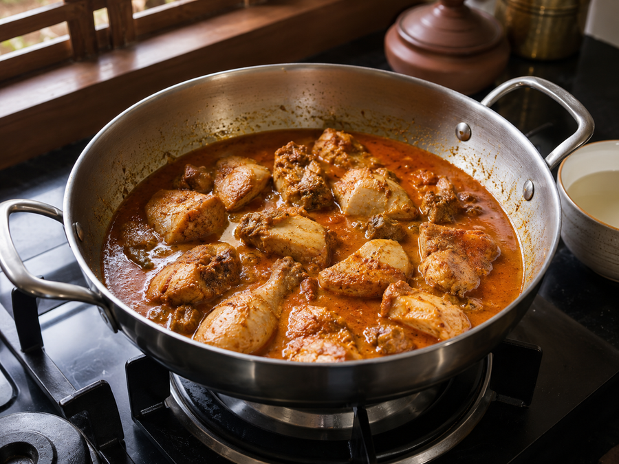 Kerala Nadan Curry Base, Cook step