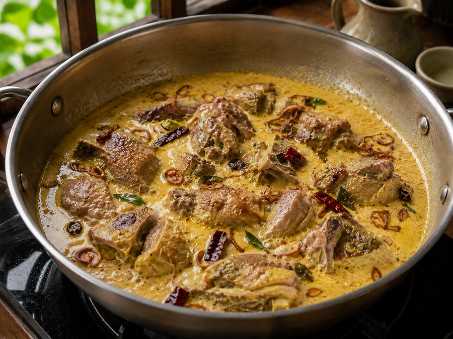Kerala Mappas Curry Base, Finish step